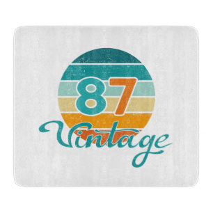Retro Sunset 87 Vintage Distressed Cutting Board