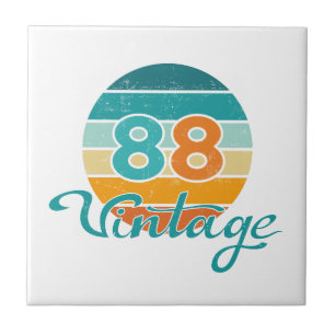 Retro Sunset 88 Vintage Distressed Tile