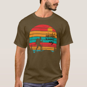 Retro Sunset Adventure Awaits Hiking T-Shirt