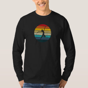 Retro Sunset Baton Twirling Twirler Baton Twirling T-Shirt