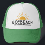 Retro Sunset Beach 60th 70th Birthday Crew Squad Trucker Hat<br><div class="desc">Retro Sunset Beach 60th 70th Birthday Crew Squad Trucker Hat</div>