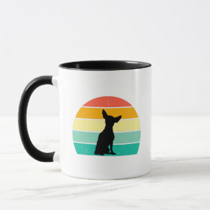 Retro Sunset Chihuahua Coffee Mug
