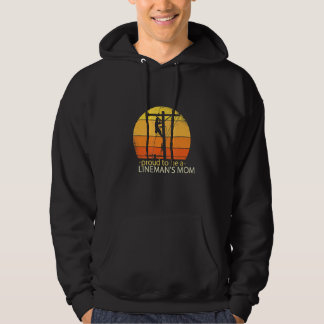 Retro Sunset Electric Lines Hoodie