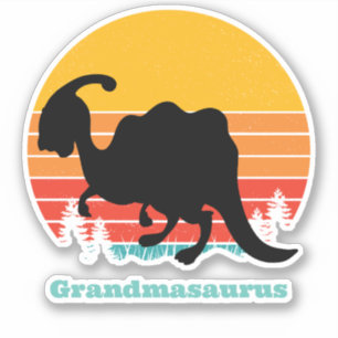 Retro Sunset Grandmasaurus