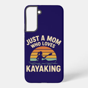 Retro Sunset Kayaking Mom - Vintage Outdoor Moms Samsung Galaxy Case