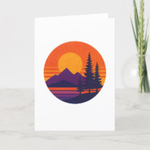 Retro Sunset Nature Vibes | Vintage 80s Esthetic 