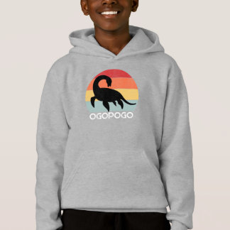 Retro sunset Ogopogo the Okanagan Lake Monster 70s
