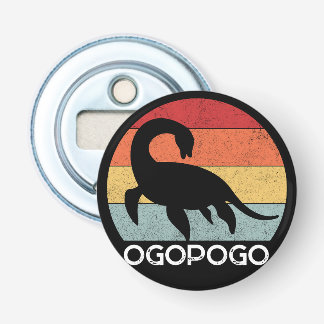 Retro sunset Ogopogo the Okanagan Lake Monster 70s Bottle Opener