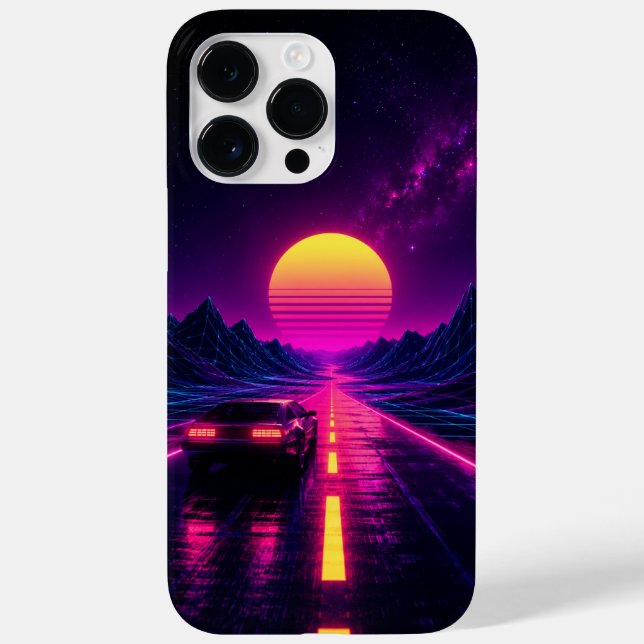 Retro Sunset Road Cell Phone Case (Back)