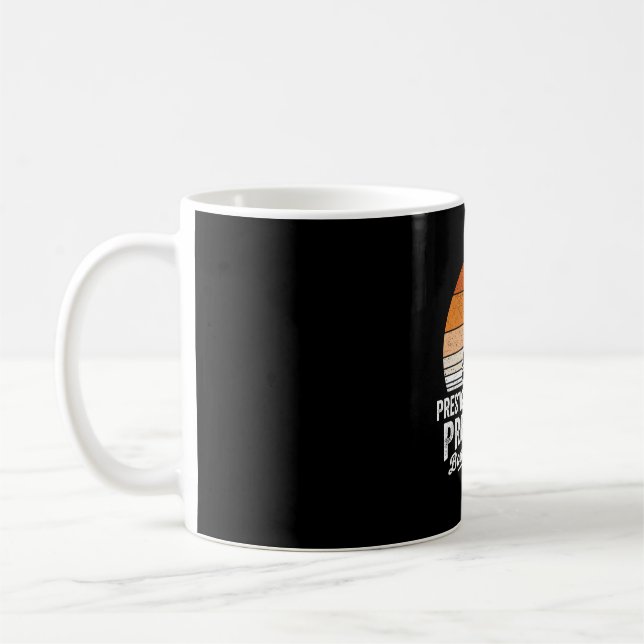 Retro sunset sailboat funny boating sailing coffee mug (Left)