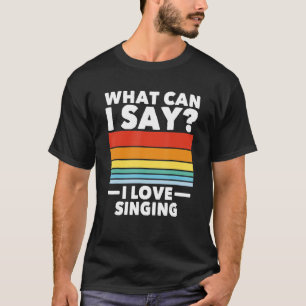 Retro Sunset Singing Men Women Kids Singer T-Shirt