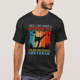 Retro Sunset Slogan Retirement I Plan On Doing Sho T-Shirt