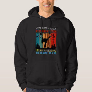 Retro Sunset Slogan Retirement I Plan On Doing Wa Hoodie