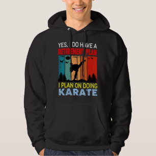 Retro Sunset Slogan Retirement Plan I Plan On Doi Hoodie