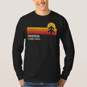 Retro Sunset Tongass National Forest Juneau Alaska T-Shirt