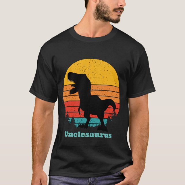 Retro Sunset Unclesaurus T-Shirt (Front)