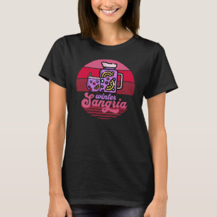 Retro Sunset Winter Sangria T-Shirt