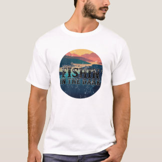 Retro Sunset You And Me Go Fishing In The Dark Wes T-Shirt