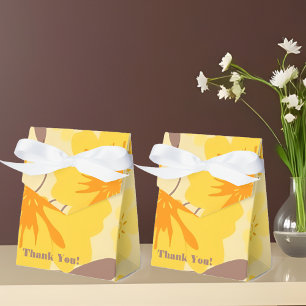Retro Sunshine Florals- Favor Box