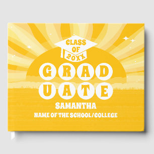 Retro Sunshine Graduation Guest Book