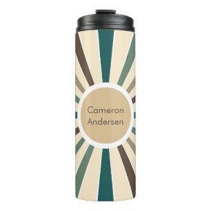 Retro Sunshine Personalized Party Favour Custom Thermal Tumbler