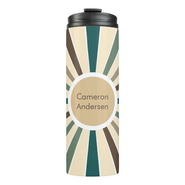 Retro Sunshine Personalized Party Favour Custom  Thermal Tumbler (Front)