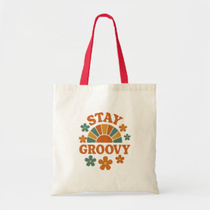 Retro Sunshine Stay Groovy Graphic Tote Bag