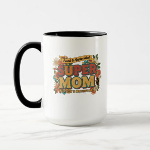 Retro Super Mom Floral Aesthetic - Every Day  Mug