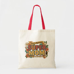 Retro Super Mom Floral Aesthetic - Every Day Tote Bag
