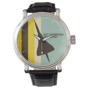 Retro Super Sonic Transport Airplane Watch