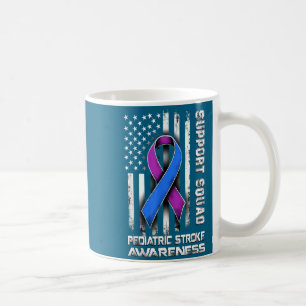 Retro Suprt Squad Pediatric Stroke Awareness Coffee Mug