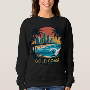 Retro Surf Gold Coast – Australia Beach Sweatshirt