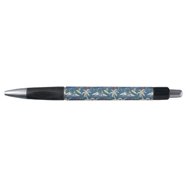 Retro Surf Tropical Pattern Pen (Front)