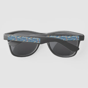 Retro Surf Tropical Pattern Sunglasses