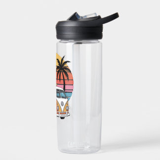 Retro Surf Van Sunset Vibes Water Bottle