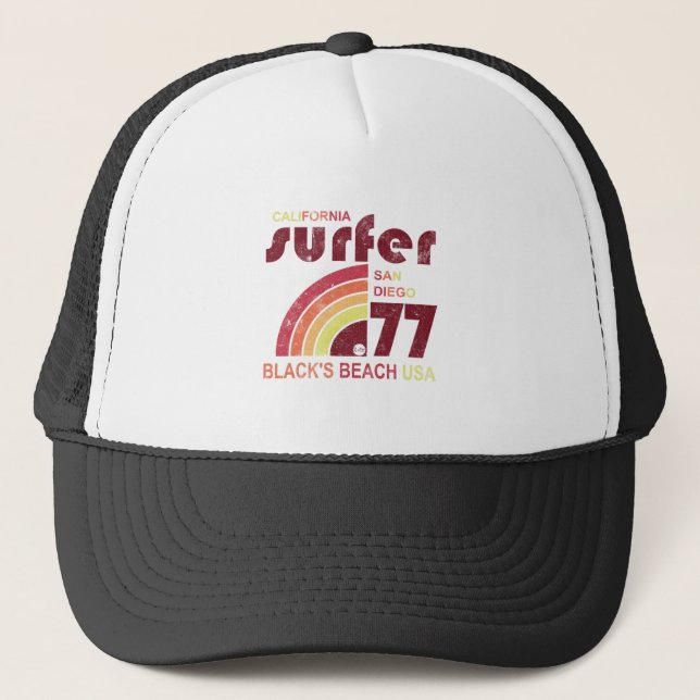 RETRO SURF WEAR TRUCKER HAT (Front)