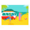 Retro Surfer Couple Poster