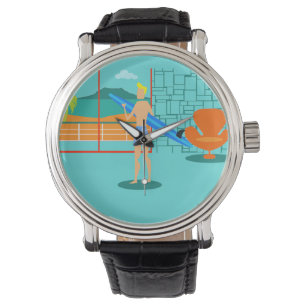 Retro Surfer Dude Montre Homme