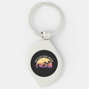 Retro Surfing Keychain