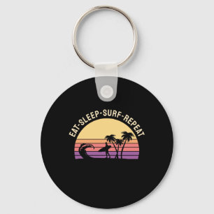Retro Surfing Keychain