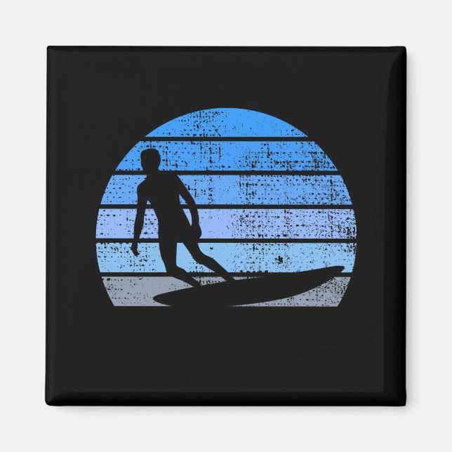 Retro Surfing Magnet (Front)