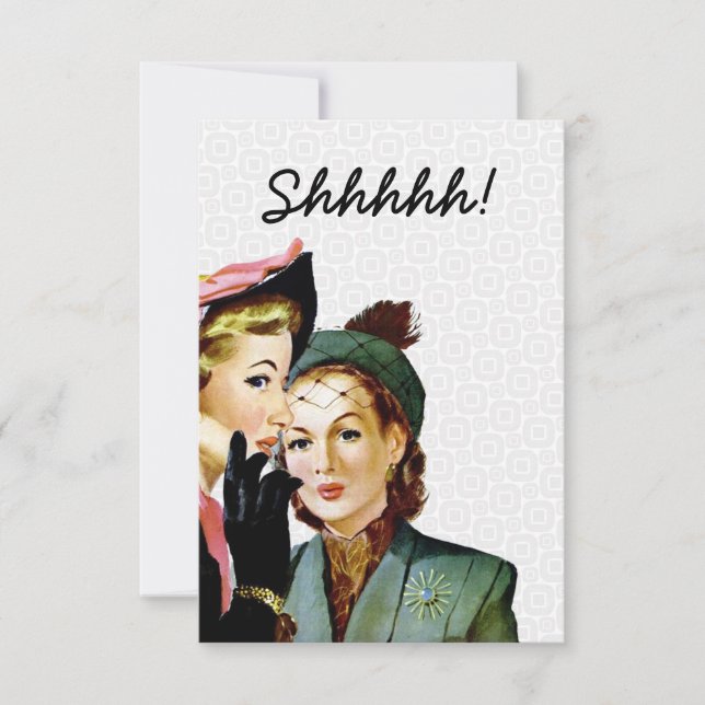 Retro Surprise Party V2 Invitation (Front)