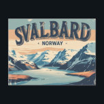 Retro Svalbard Postcard<br><div class="desc">This vintage-style postcard showcases the icy charm of Svalbard,  Norway. With retro tones and arctic scenery,  it's a perfect piece for collectors and lovers of remote polar landscapes.</div>
