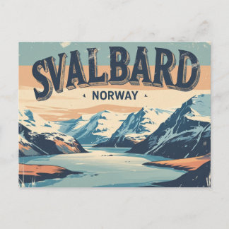 Retro Svalbard Postcard