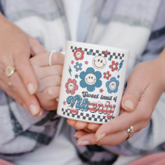 Retro Sweet Land of Liberty Baby's Fourth of July Coffee Mug