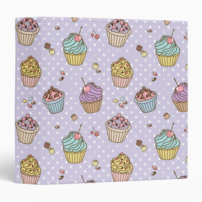 Retro Sweets Pattern Binder (Front/Spine)