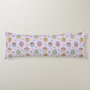 Retro Sweets Pattern Body Pillow