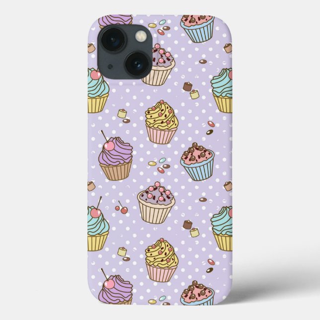 Retro Sweets Pattern Case-Mate iPhone Case (Back)