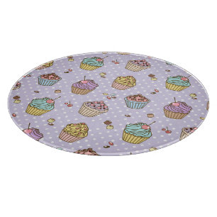 Retro Sweets Pattern Cutting Board