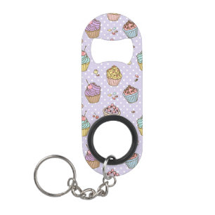 Retro Sweets Pattern Mini Bottle Opener